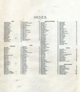 Table of Contents, Union County 1884